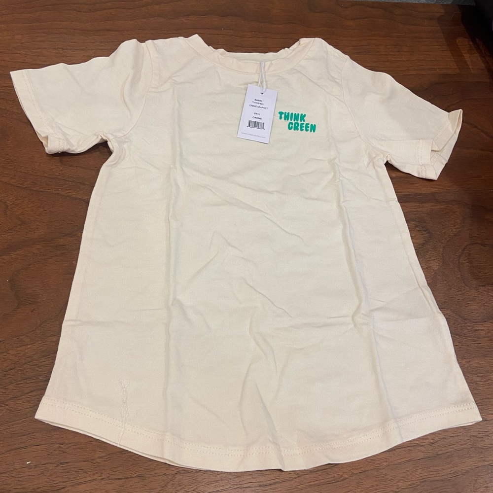 Think Green Miki Miette Short Sleeve Shirt NWT 24M